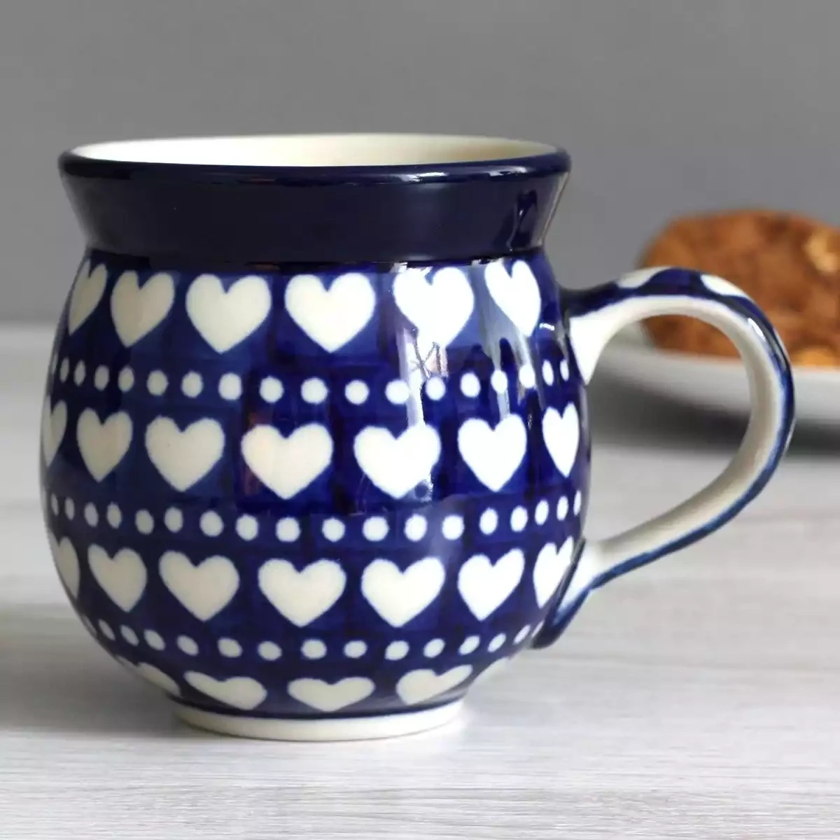 Stoneware Large Mug - Heart to Heart by Artyfarty Designs