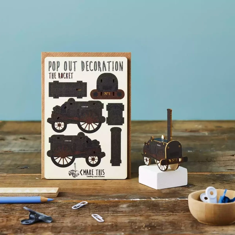 Stephenson&#39;s Rocket Card by the Pop Out Card Company