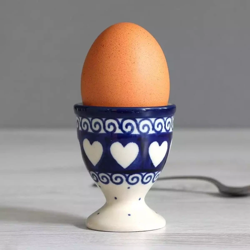 Stoneware Egg Cup - Light Hearted by Artyfarty Designs