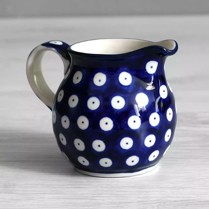 Stoneware Small Cream Jug - Blue Eyes by Artyfarty Designs