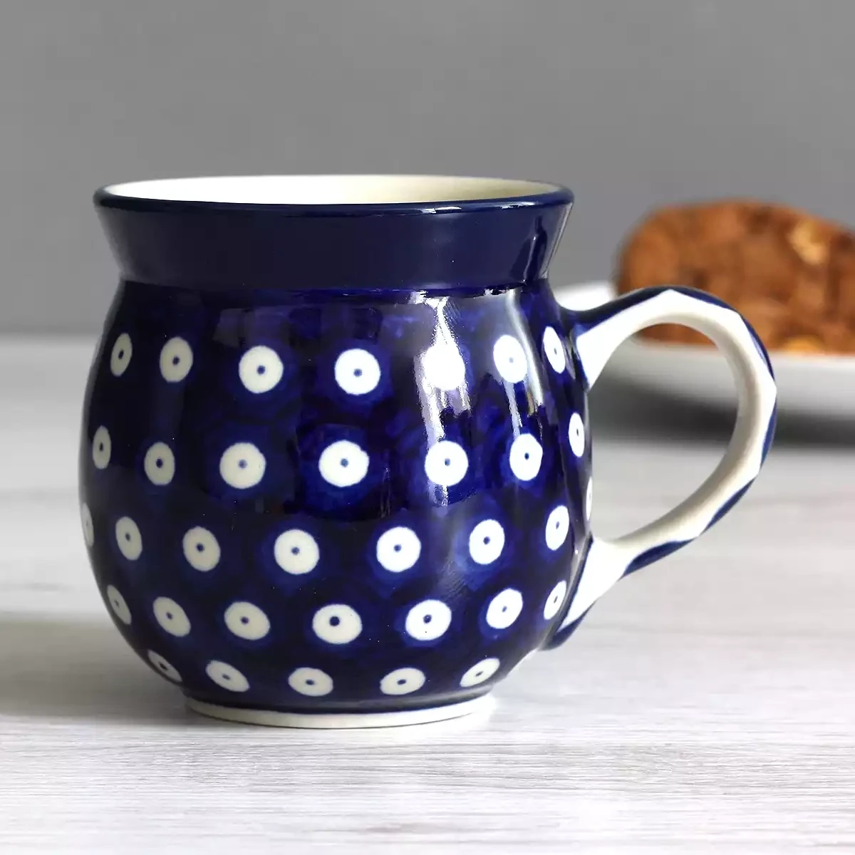 Stoneware Small Mug - Blue Eyes by Artyfarty Designs