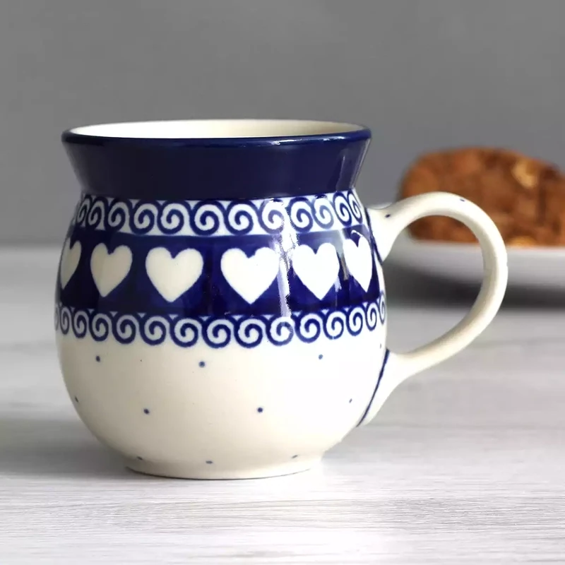 Stoneware Small Mug - Light Hearted by Artyfarty Designs