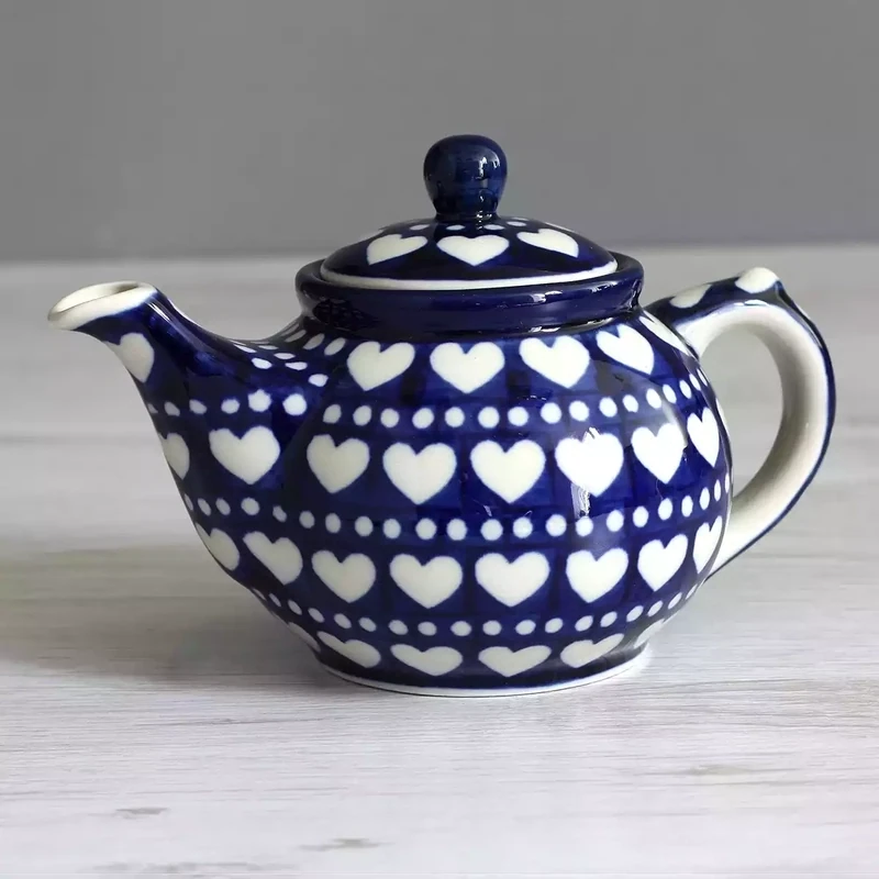 Stoneware Small Teapot - Heart to Heart by Artyfarty Designs