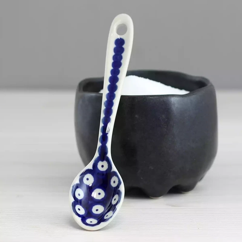 Stoneware Teaspoon - Blue Eyes by Artyfarty Designs