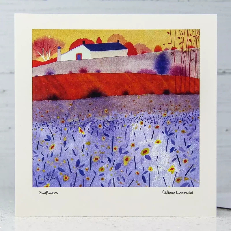 Sunflowers Card by Giuliana Lazzerini