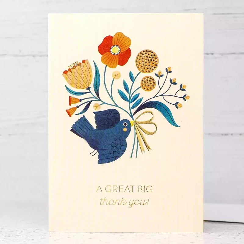 Thank You Bird Card by Stormy Knight