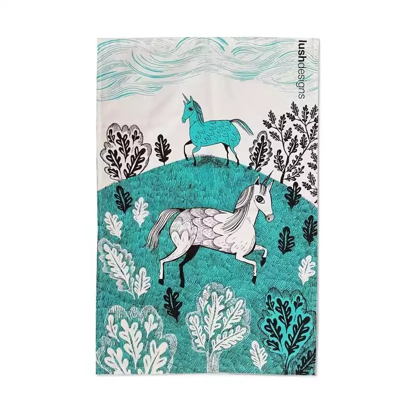 Unicorn Tea Towel by Lush Designs