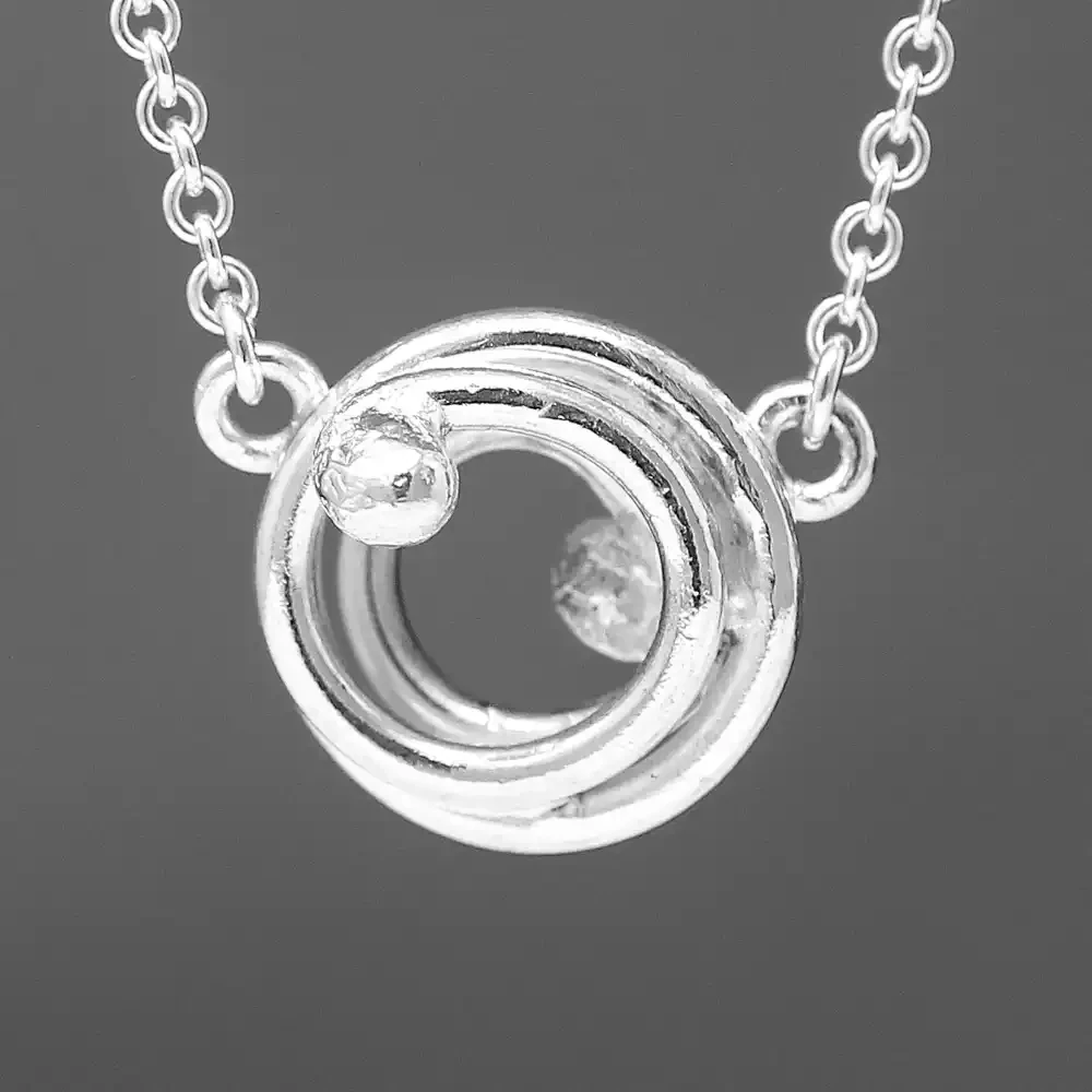 Twiggy Silver Necklace by Fiona Mackay