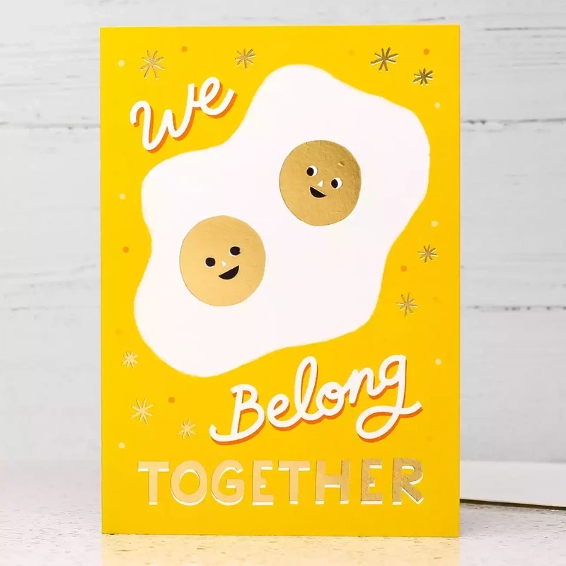 We Belong Together Eggs Card by Stormy Knight