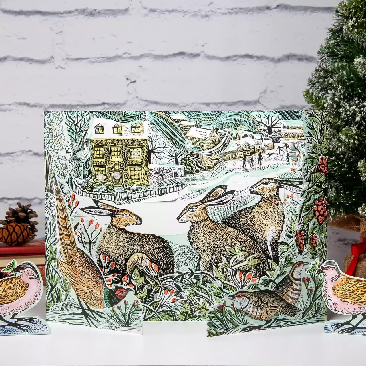 We Three Hares Advent Calendar by Angela Harding
