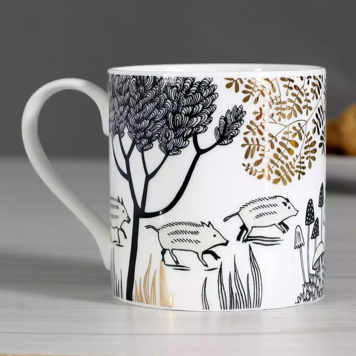 Wild Pig China Mug by Lush Designs