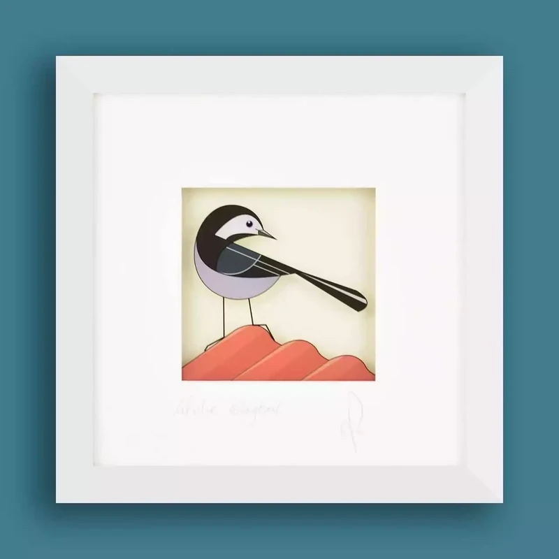 Willie Wagtail Illustration by Black Hen Designs