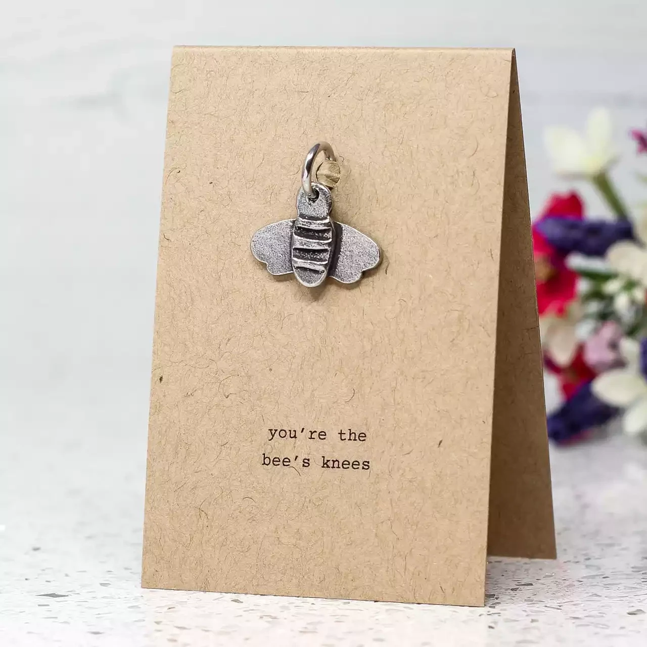 You're the Bees Knees Pewter Charm by Kutuu