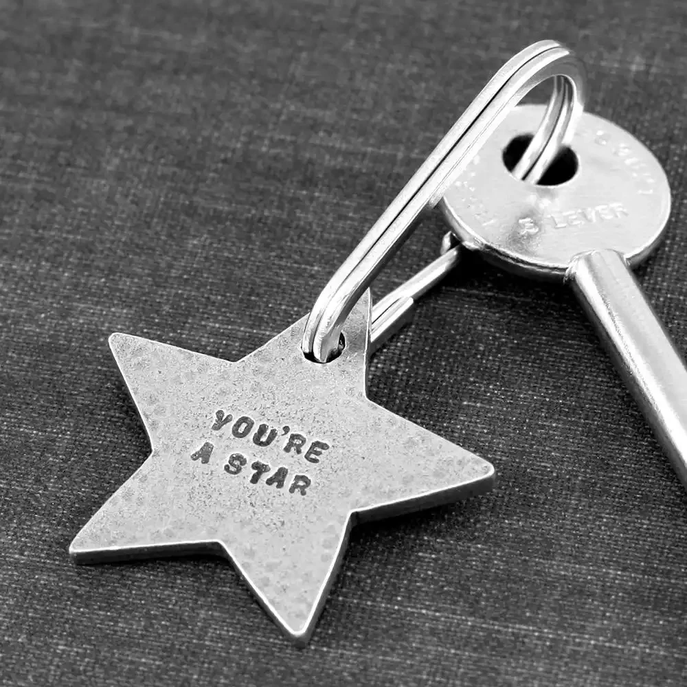 You're a Star Pewter Keyring by Kutuu
