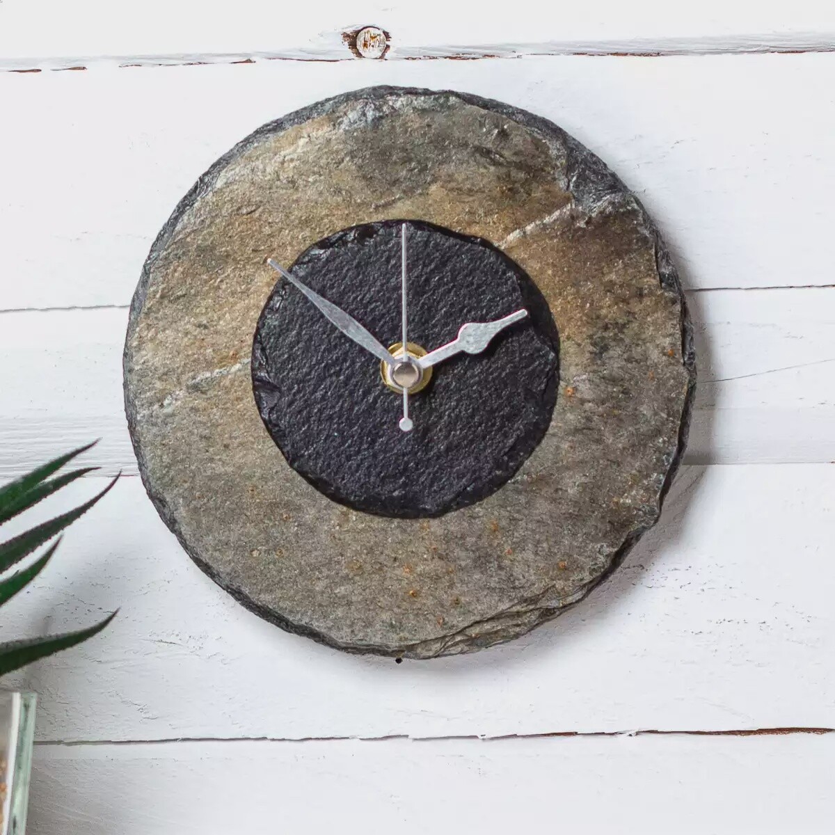 Layered Circle Cornish Slate Wall Clock by Driftmoods