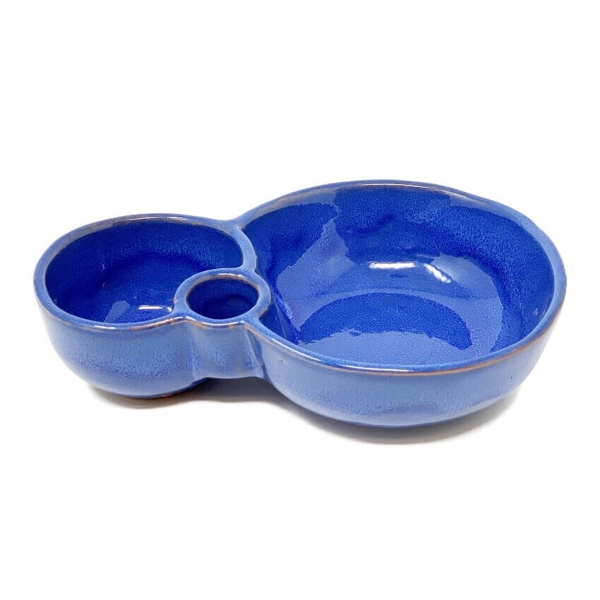 Selena Ceramic Olive Dish - Blue by Verano Ceramics