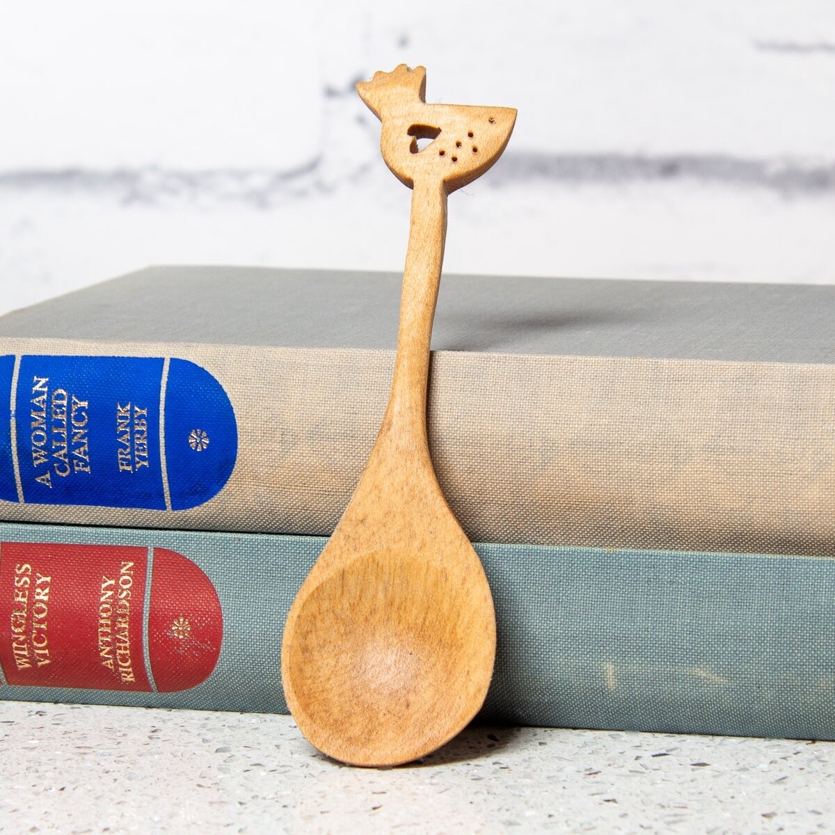 Hand Cut Sycamore Creature Spoon - Lovebird by Beamers Designs