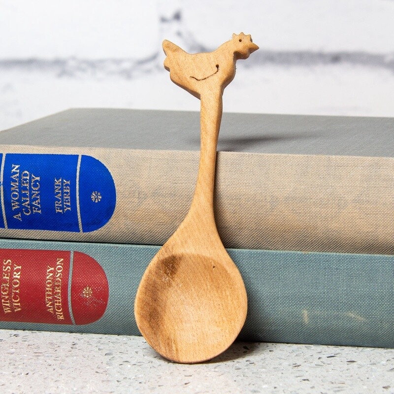 Hand Cut Sycamore Creature Spoon - Chicken by Beamers Designs