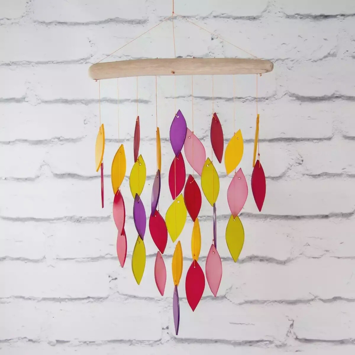 Glass Wind Chime - Waterfall - Pinky by Sunlover