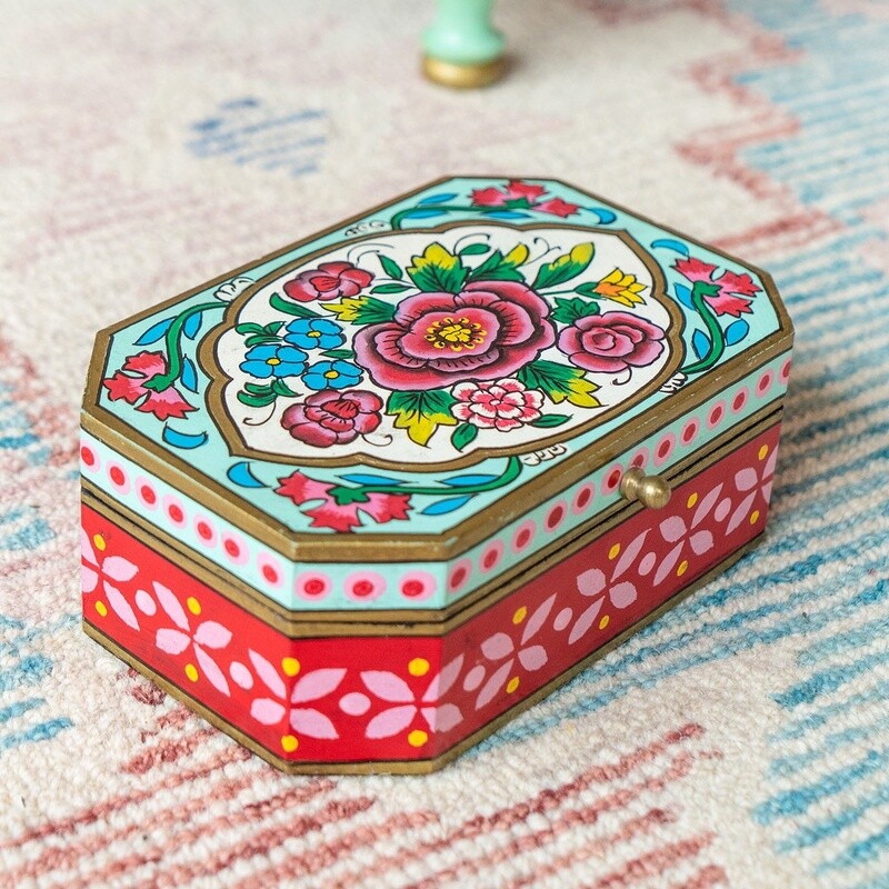 Hand Painted Rikesha Jewellery Box by Namaste