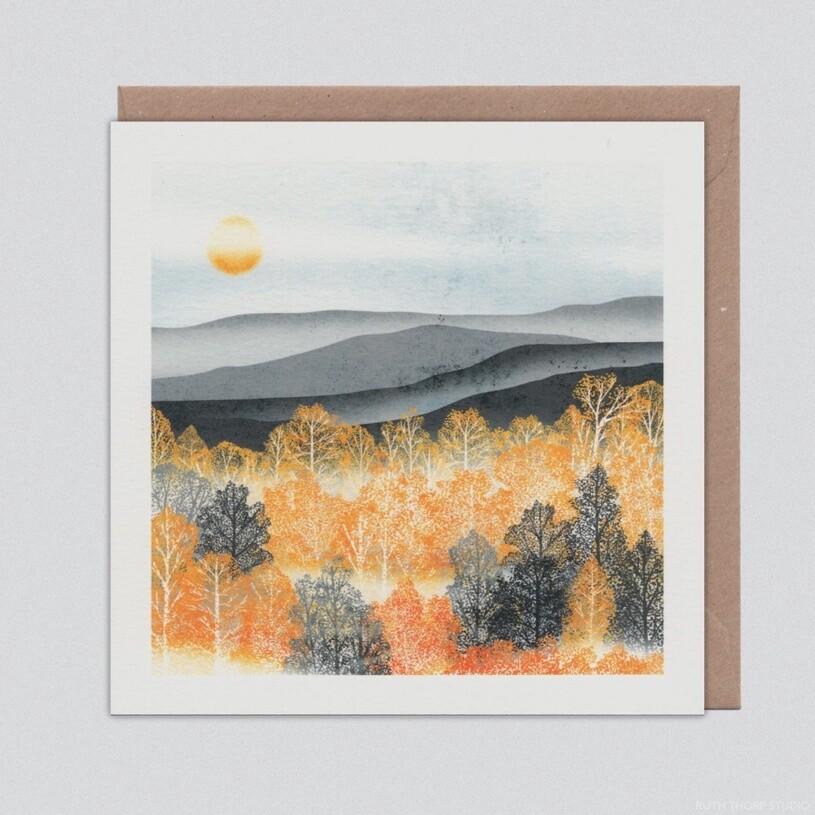 Autumn Mist Card by Ruth Thorp