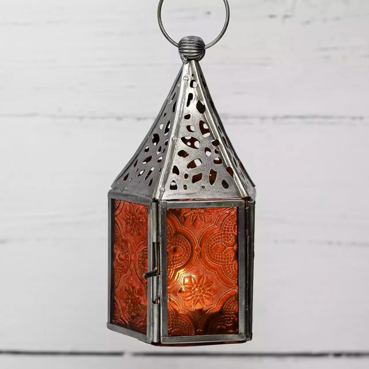 Moroccan Lantern - Mini - Amber by Namaste