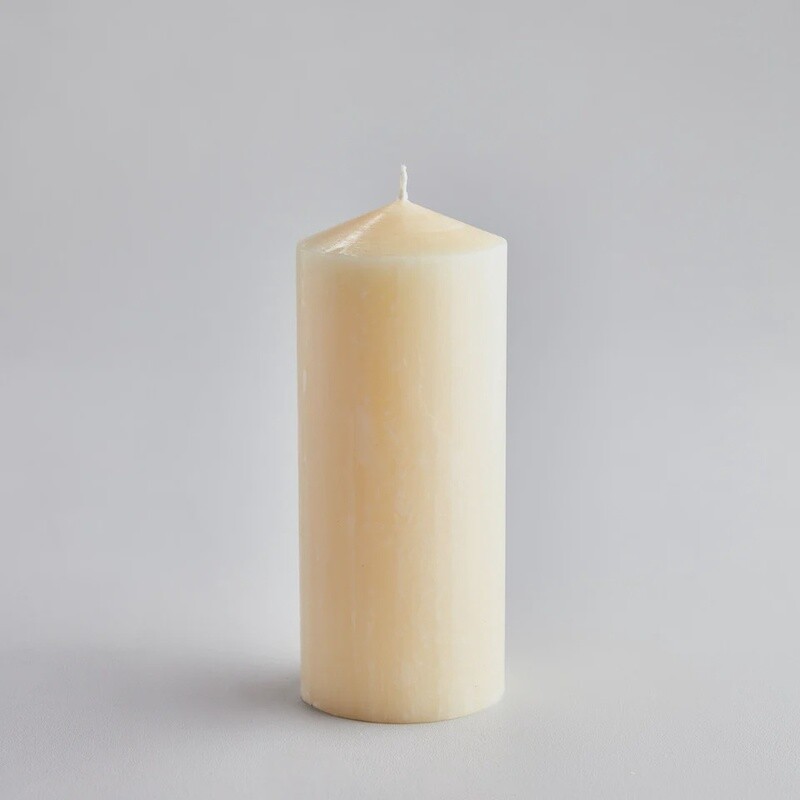 Hand Finished Church Candle - 6&quot;x2.5&quot; by St Eval