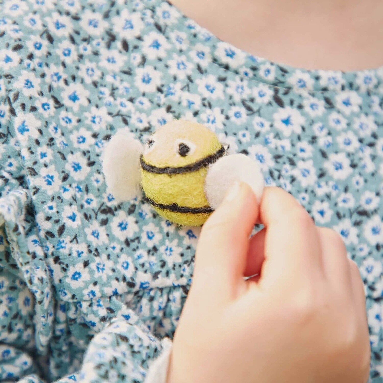 Bumble Bee Felt Brooch by Paper High