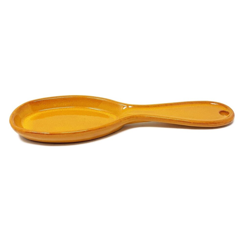 Selena Ceramic Spoon Rest - Orange by Verano Ceramics