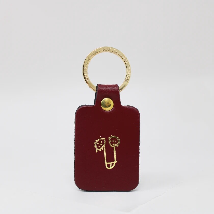 Willy Leather Keyring - Oxblood by Ark Colour Design