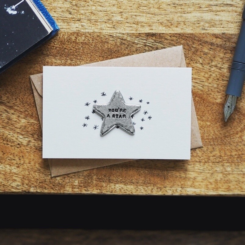 You're a Star Pewter Pocket Token by Kutuu