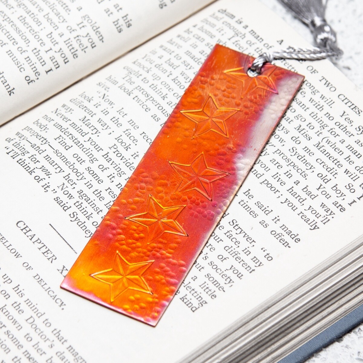 Copper Bookmark - Stars by Jim Stringer