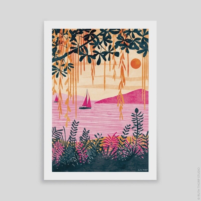 Paradise Island - Unframed - A3 Print by Ruth Thorp