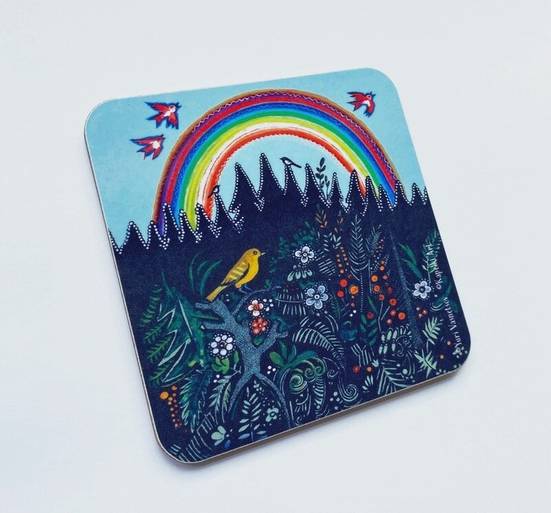 Rainbow Coaster by Kapelki Art