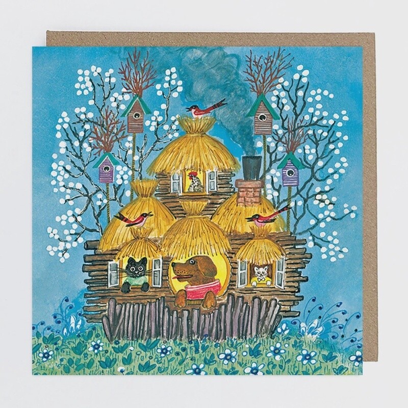 Our House Card by Kapelki Art