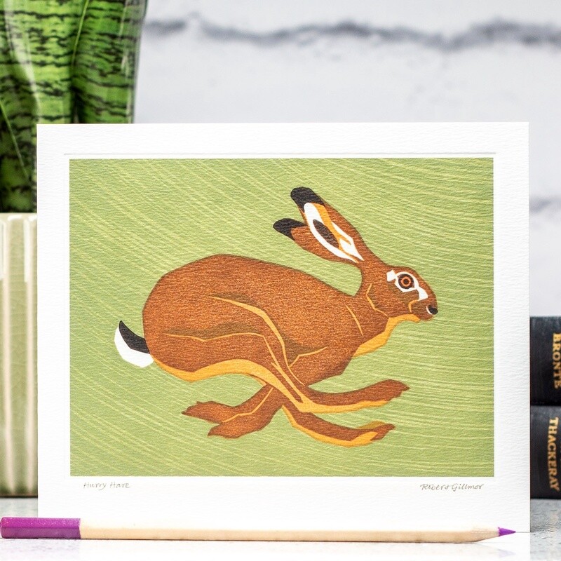 Hurry Hare Card by Robert Gillmor