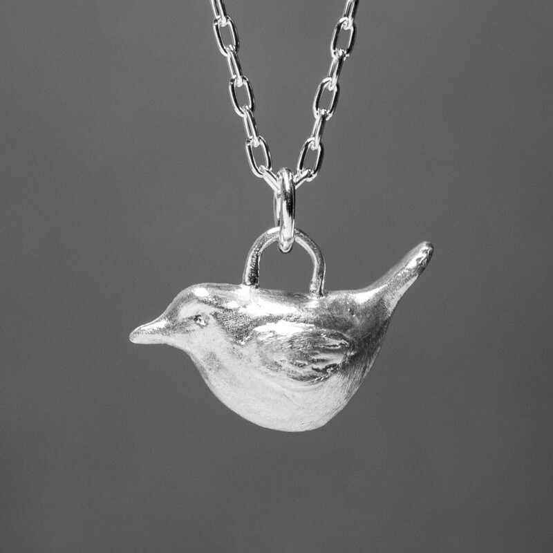 Little Wren Silver Pendant by Xuella Arnold