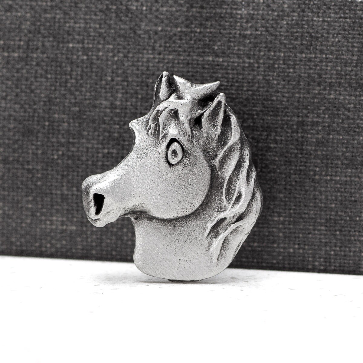 Pewter Pin Brooch - Pony Head by Metal Planet