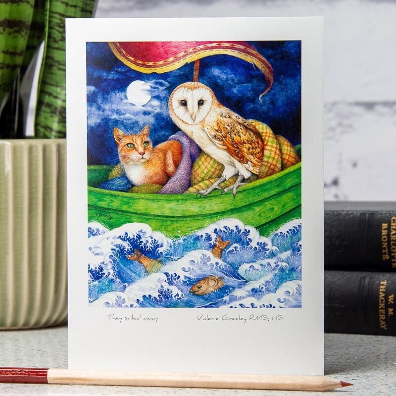 They Sailed Away Card by Valerie Greeley