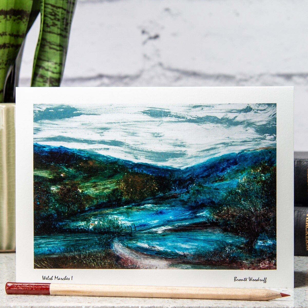 Welsh Marches I Card by Bronte Woodruff