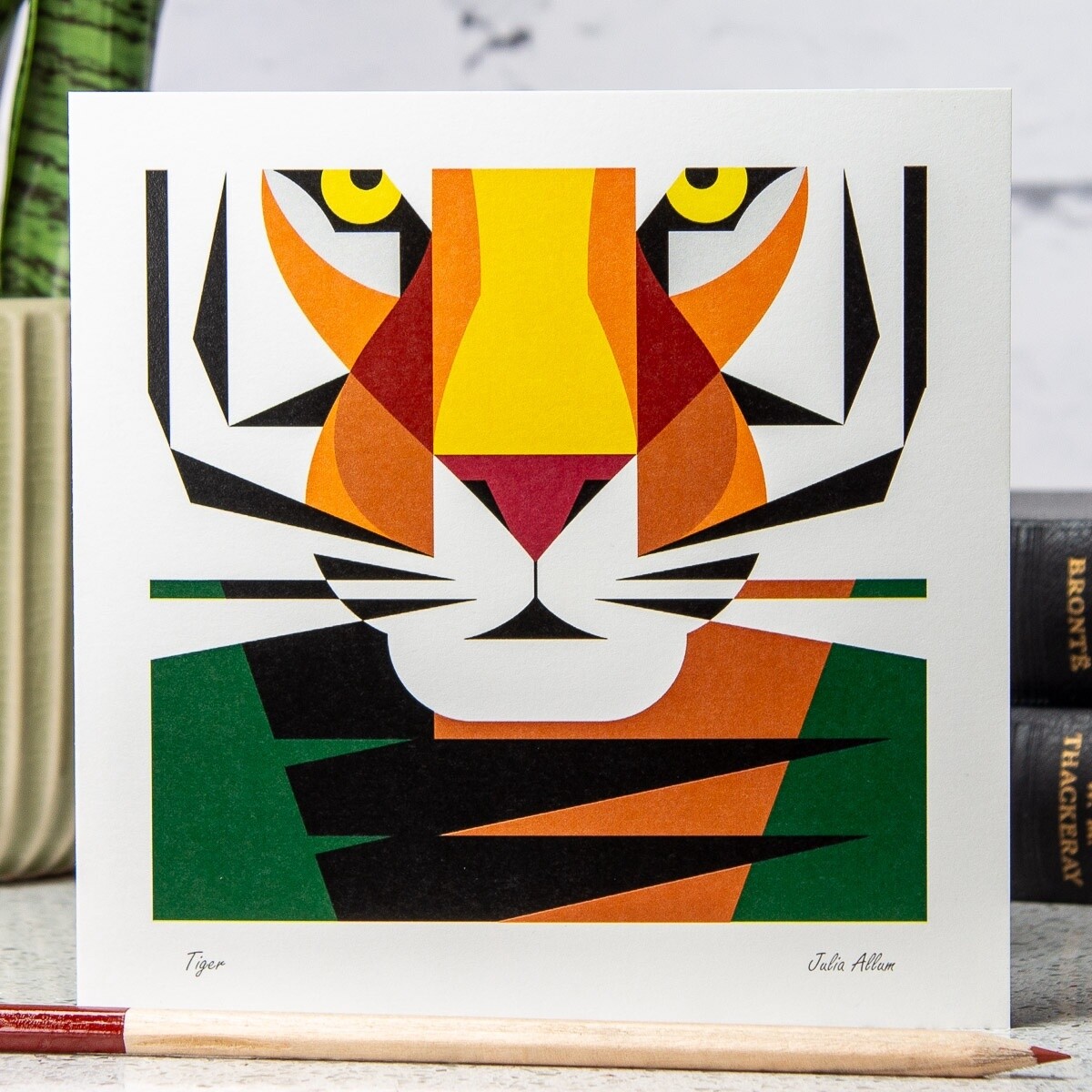 Tiger Card by Julia Allum