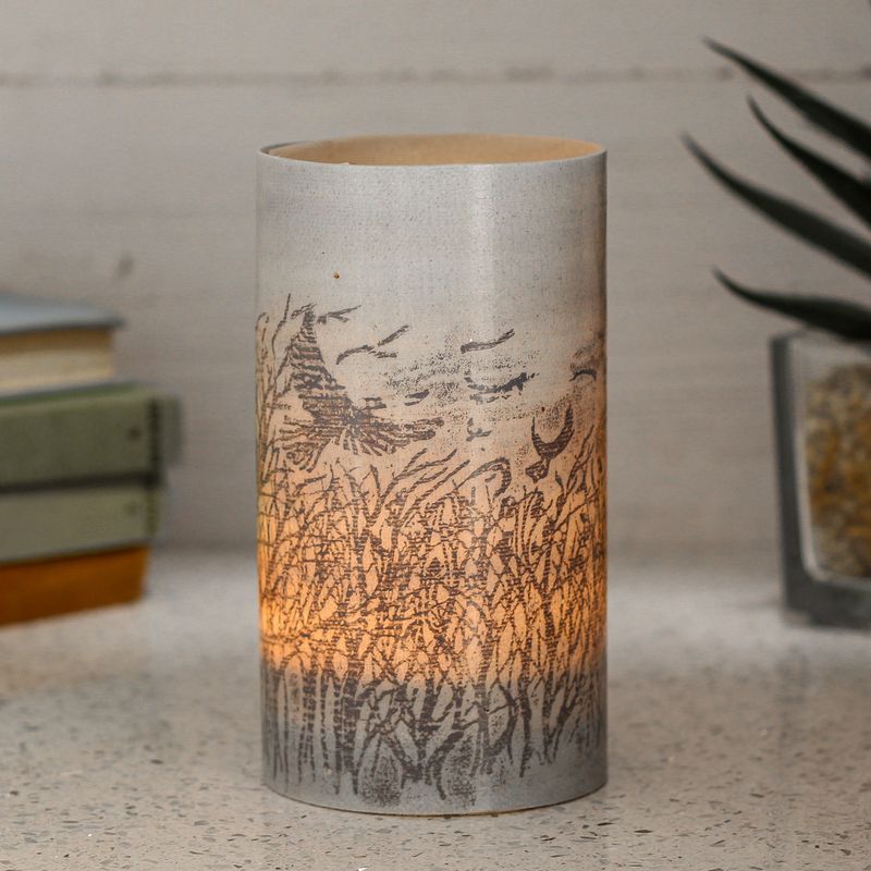 Recycled Plastic Tealight Holder - Rookery White by Anna Roebuck