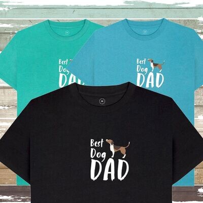 Best Dog Dad Men's Eco Friendly T Shirt