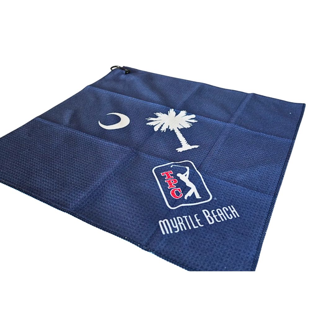 JE Pocket Towel 18x18, Color: SC Flag