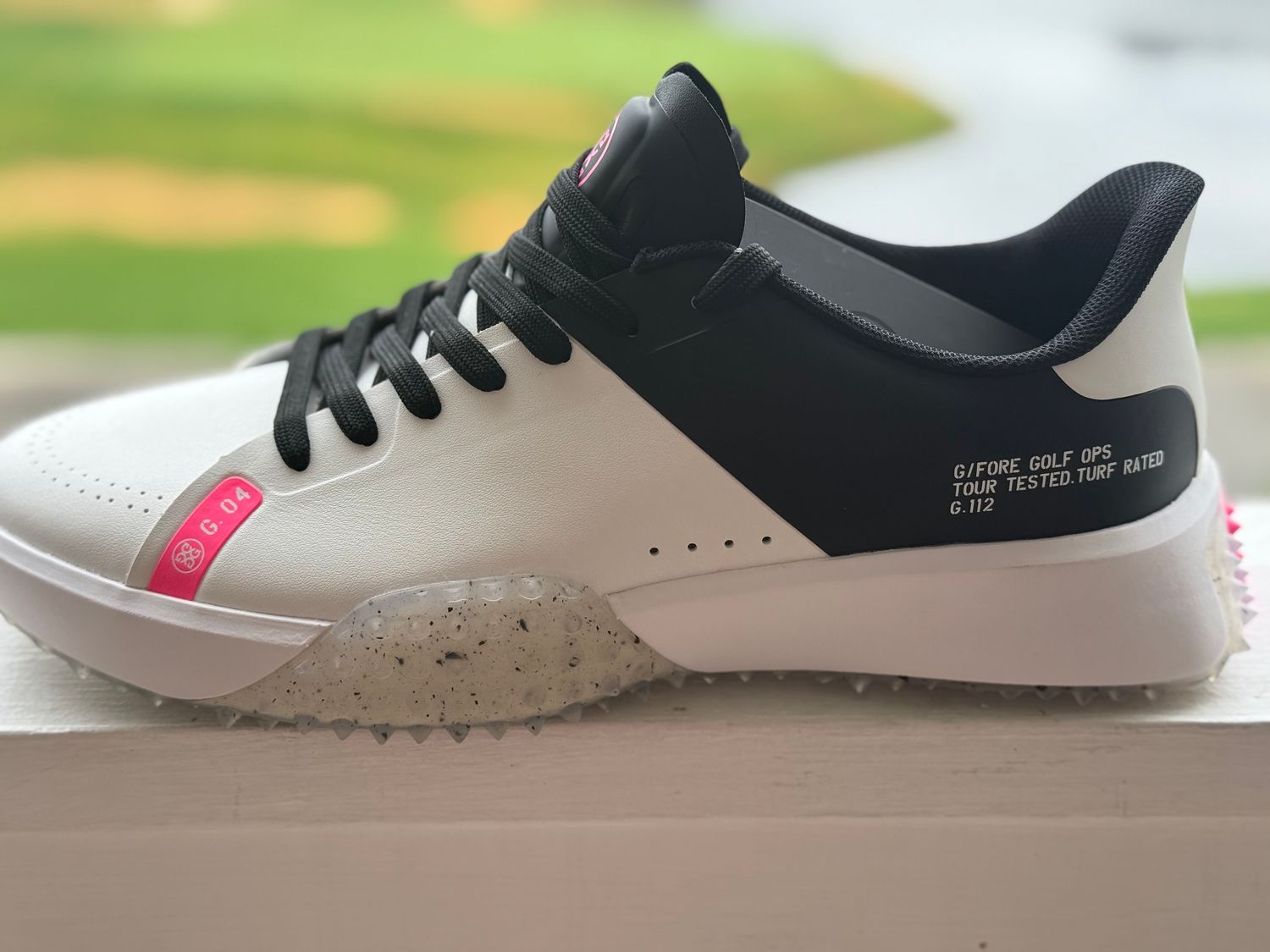 G4 M G. 112 P.U. Leather Stippled Golf Shoe GMF 000025