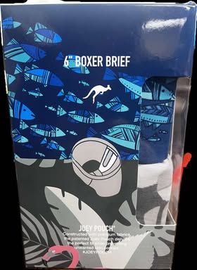 2U M Boxer Brief 2 Pk, Size: XL, Color: Fish School/Flamingo