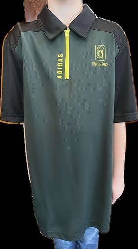 AD B Golf Zip Polo TB 1577F22