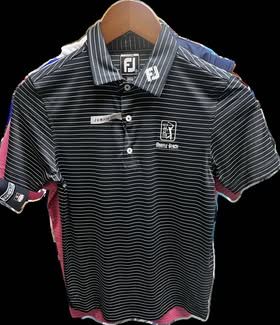 FJ B Pencil Stripe Polo 20429, 20826, 29101-02, Size: SM, Color: NvyWht