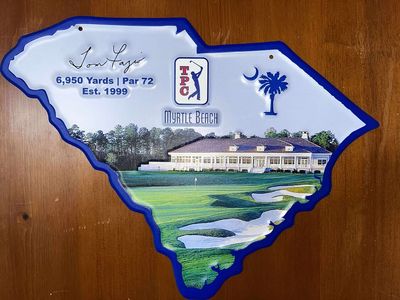 PAC SC State Tin Pub Sign 12in