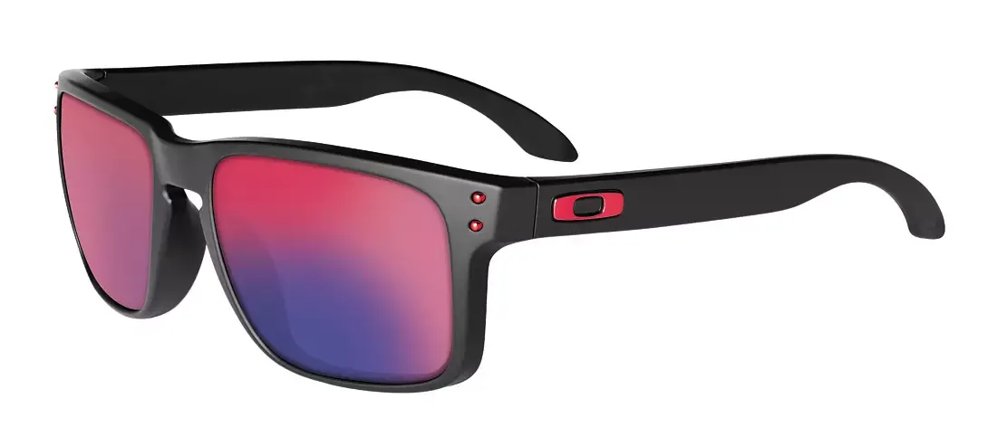 OK Holbrook 0OO9102 3655 Holbrook Matte Black w/Positive Red Iridium